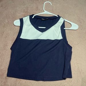 Rib Knit Colorblock Tank Top/ Crop Top